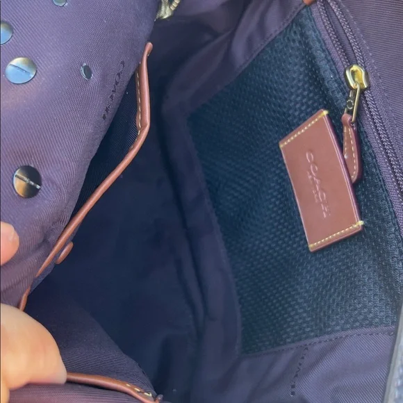 COACH Leatherwear Backpack in Refined Pebbled Leather, Black. RARE - Picture 5 of 17